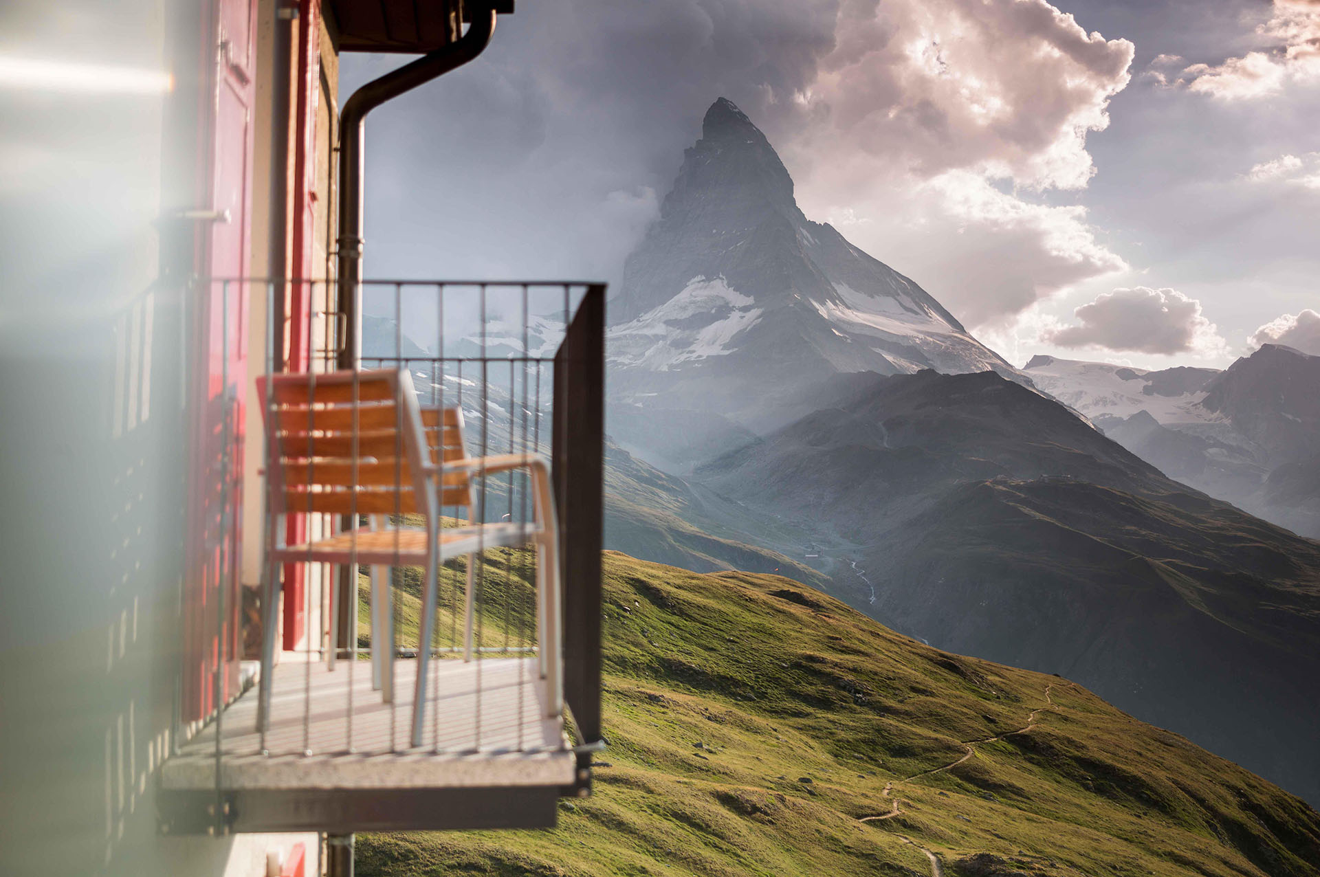 Double Room Shower Balcony - Riffelhaus Hotel - The Matterhorn